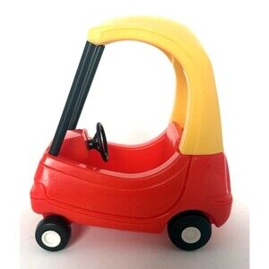 Little Tikes Cozy Coupe Classic Car Push Along Dollhouse Vehicle Vintage 80s Toy